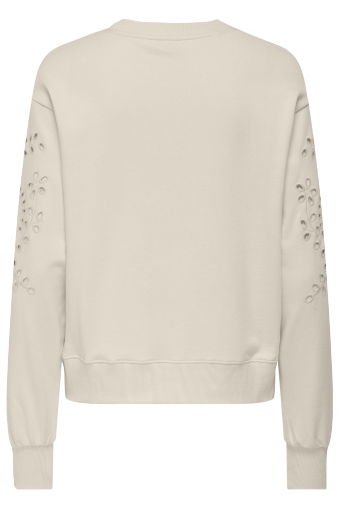 JDYJINNI L/S EMB SWEAT JRS 15355858 Birch/EMB